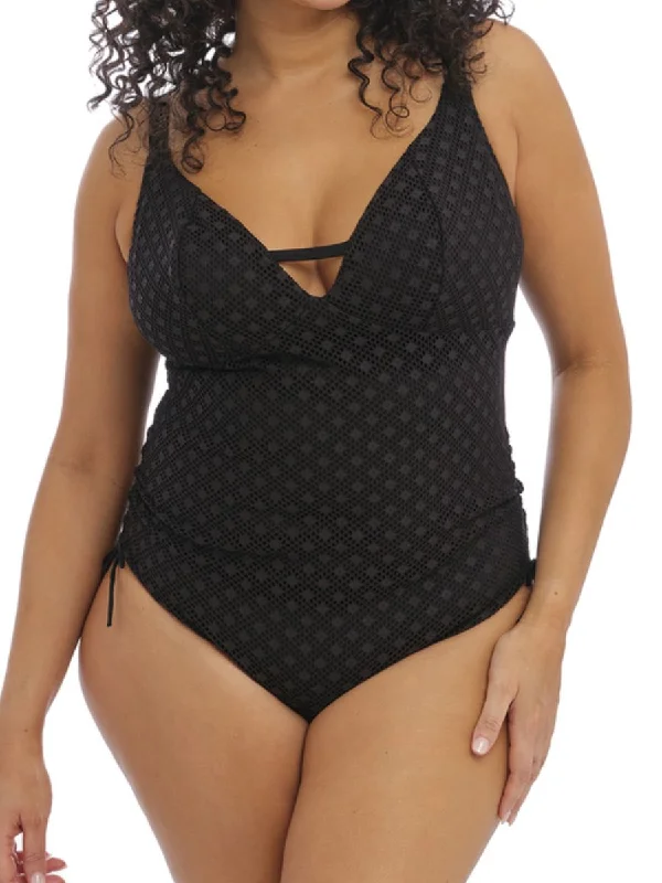 Bazaruto Non Wired Swimsuit  - Black Bold High-Cut Bikini