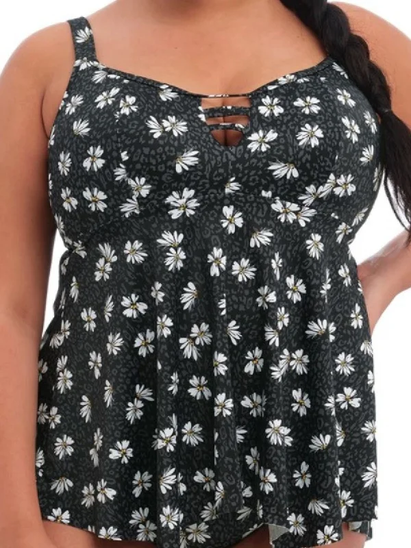 Plain Sailing Tankini - Black Daisy Two-Piece Beachwear