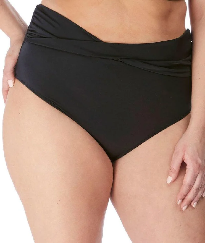 Elomi Swim Magnetic Full Bikini Brief - Black Two-Piece Beachwear