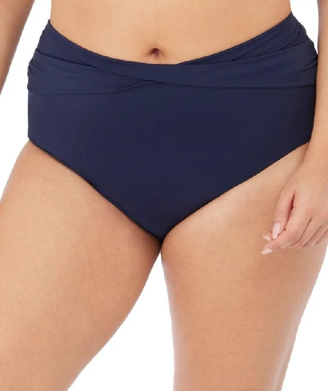Elomi Swim Magnetic Full Bikini Brief - Midnight V-Neck Swim Dress