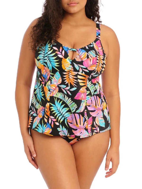 Tropical Falls Tankini Top Solid Color Swimsuit