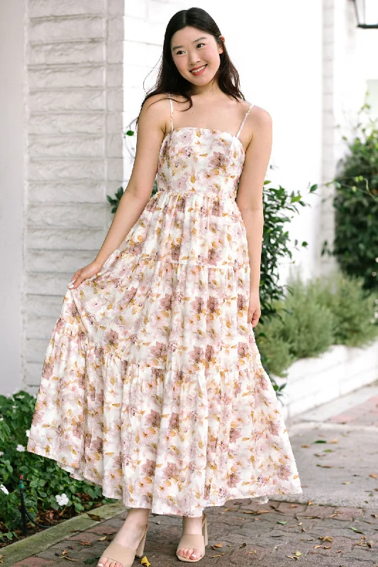 Emily Floral Maxi Dress Fashionable Layered Maxi Dress