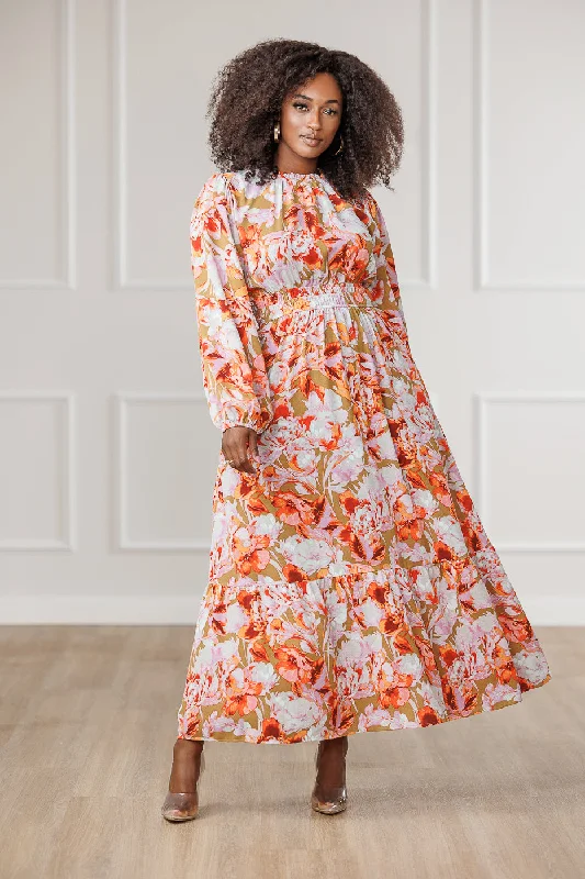 FINAL SALE - Faye Floral Maxi Dress Chic Summer Maxi Dress