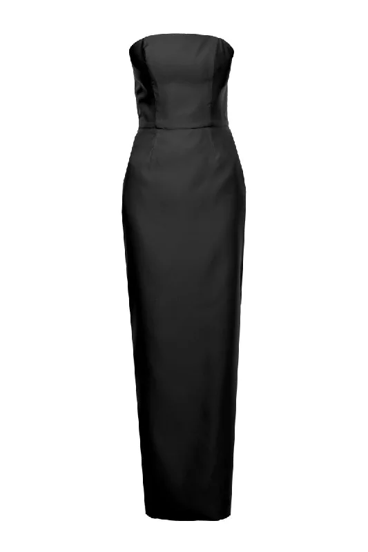 GIGI BLACK MAXI DRESS Fashionable Chiffon Maxi Dress