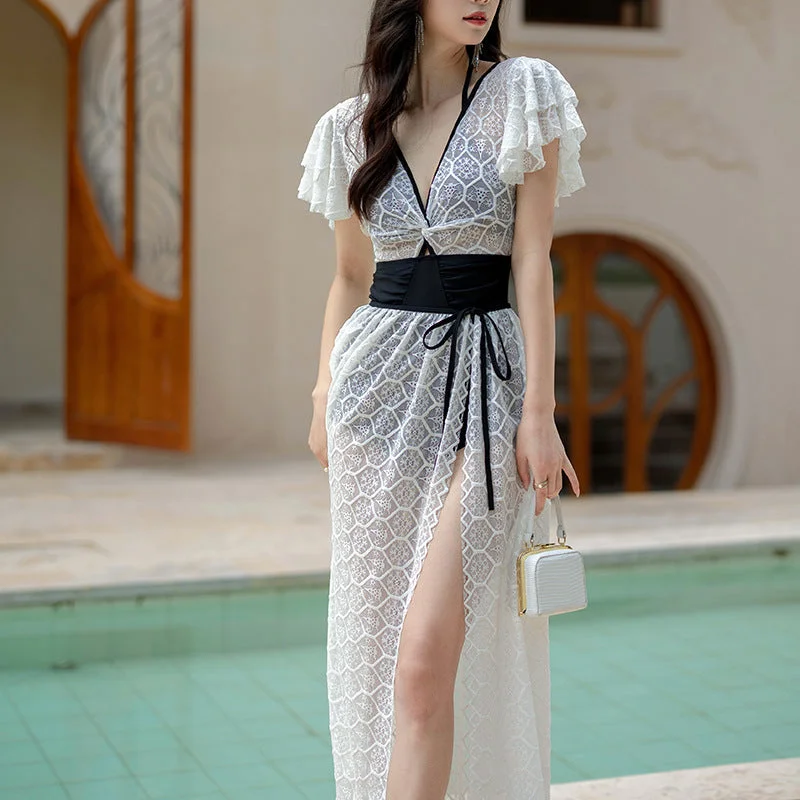 Luxury Fashion Beach Dresses & One Piece Swimsuit Vintage Swimwear Look