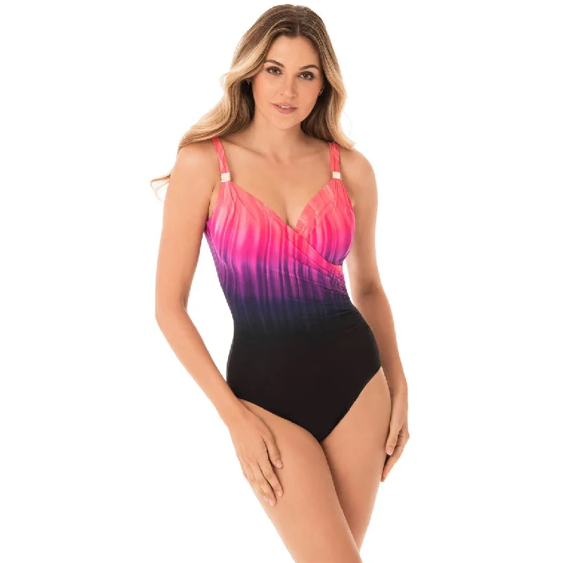 Miraclesuit Belle Trois Sunrise Siren Womens One Piece Swimsuit Lace-Detail Bikini Set