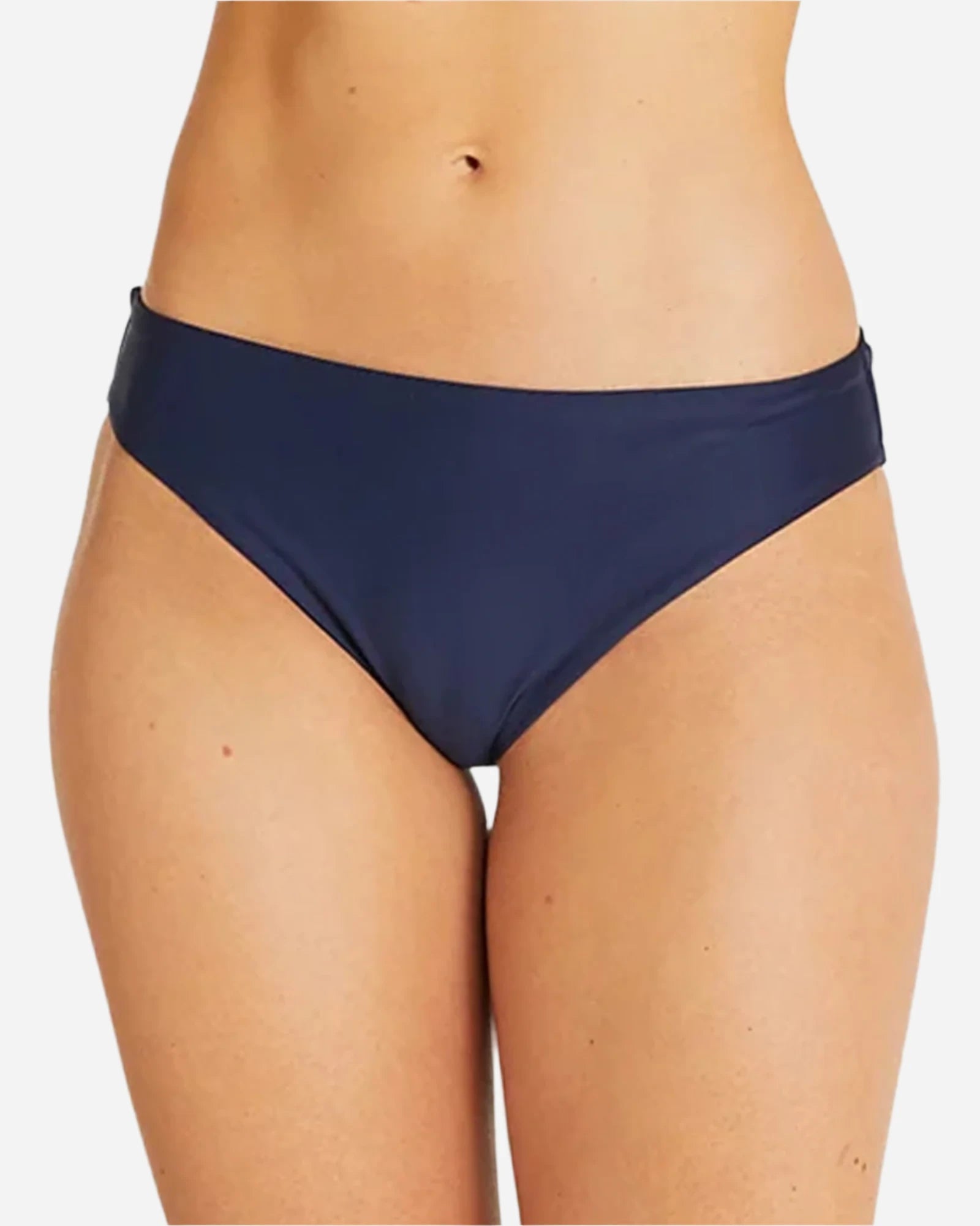 Womens - Swim Bottom - Regular Brief Bikini - Navy Mesh Swimsuit Top