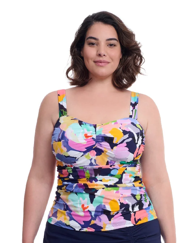 Profile By Gottex Holi Plus Size Sweetheart Underwire Tankini Top Beach Ready Swimsuit