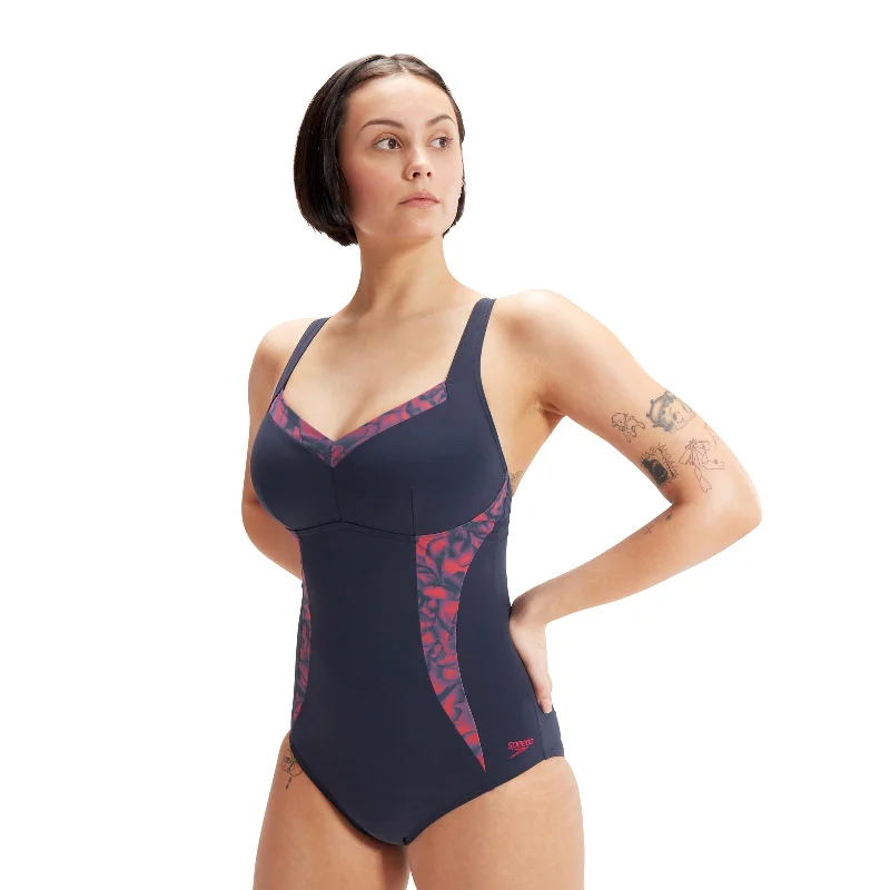 Speedo Shaping LunaElustre Womens Swimsuit Reversible Bikini Set