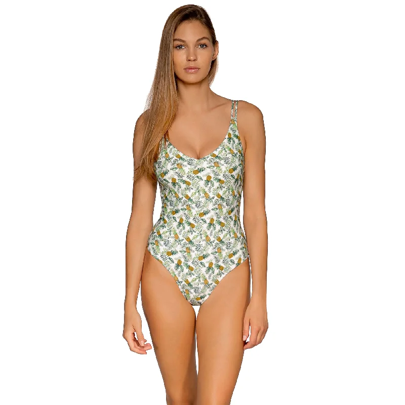 Sunsets Veronica Montego One Piece Womens Swimsuit Vintage Swimwear Look