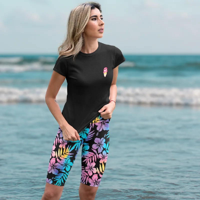 UV UPF 50+ Women's Swim Jammers Long Swim Shorts Paddle board Shorts XS-3XL - Floral Hibiscus Hawaii Strapless Swimsuit Top UV UPF 50+ Women's Swim Jammers Long Swim Shorts Paddle board Shorts XS-3XL - Floral Hibiscus Hawaii Strapless Swimsuit Top
