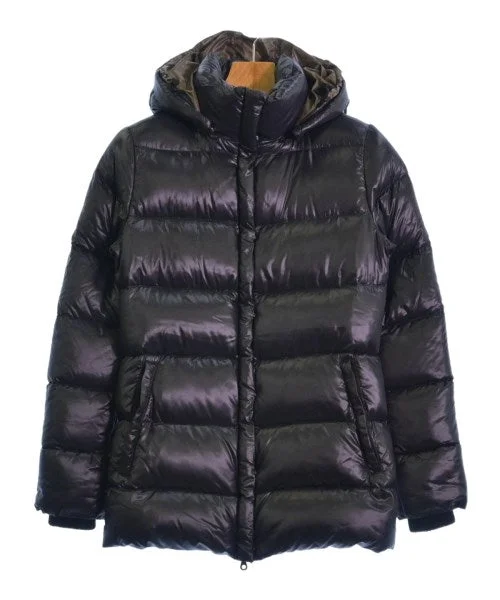 DUVETICA Down jackets/Vests Notch Collar Peter Pan Collar Cowl Neck