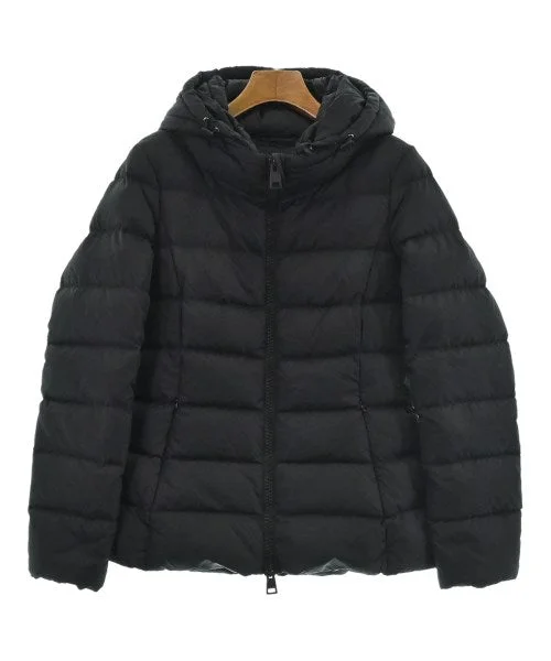 HERNO Down jackets/Vests Denim Fabric Leather Fabric Suede Fabric