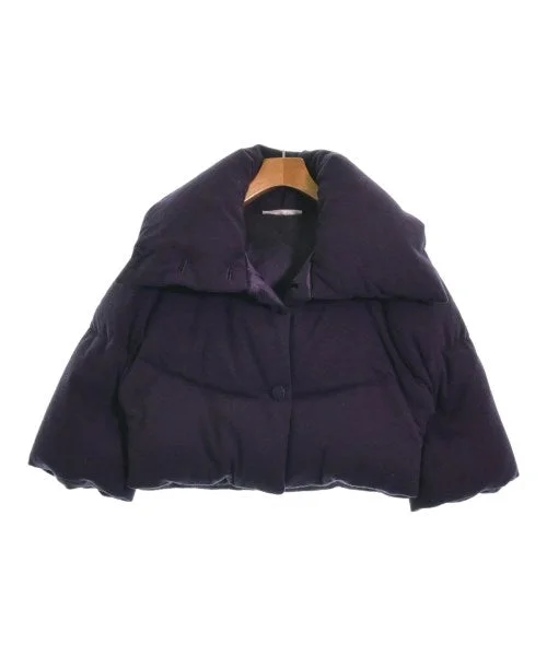 VALENTINO Down jackets/Vests A-Line Jacket Boat Neck Shawl Collar