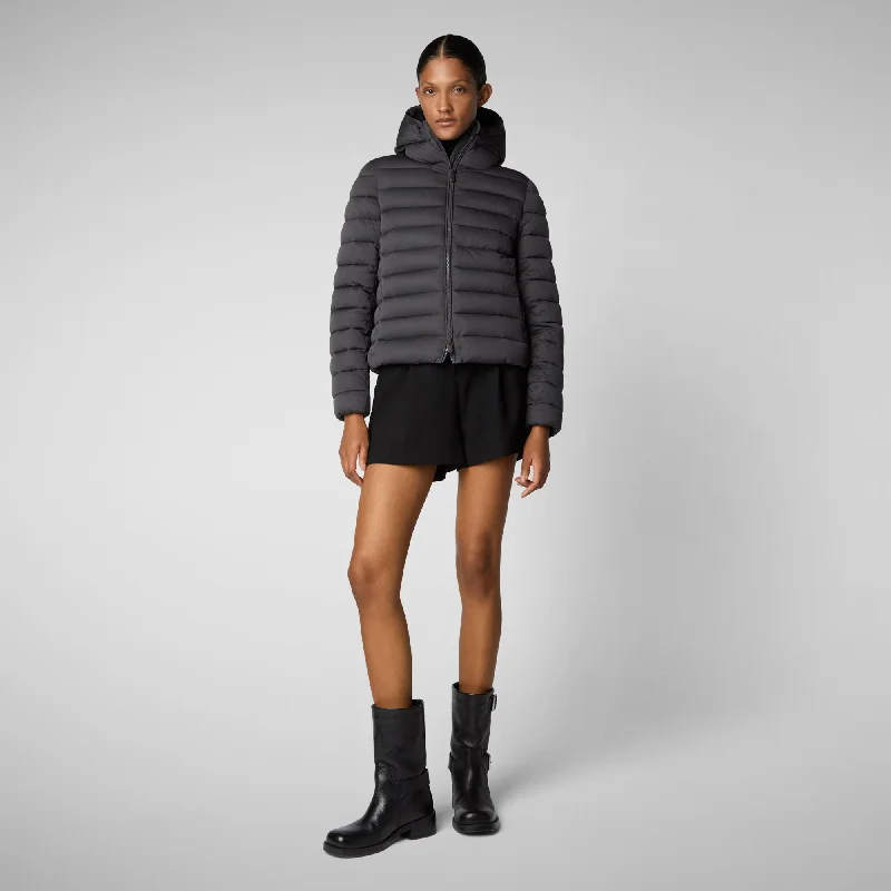 Women's animal free Puffer jacket Sweet in thorn brown Nylon Jacket Polyester Jacket Spandex Jacket