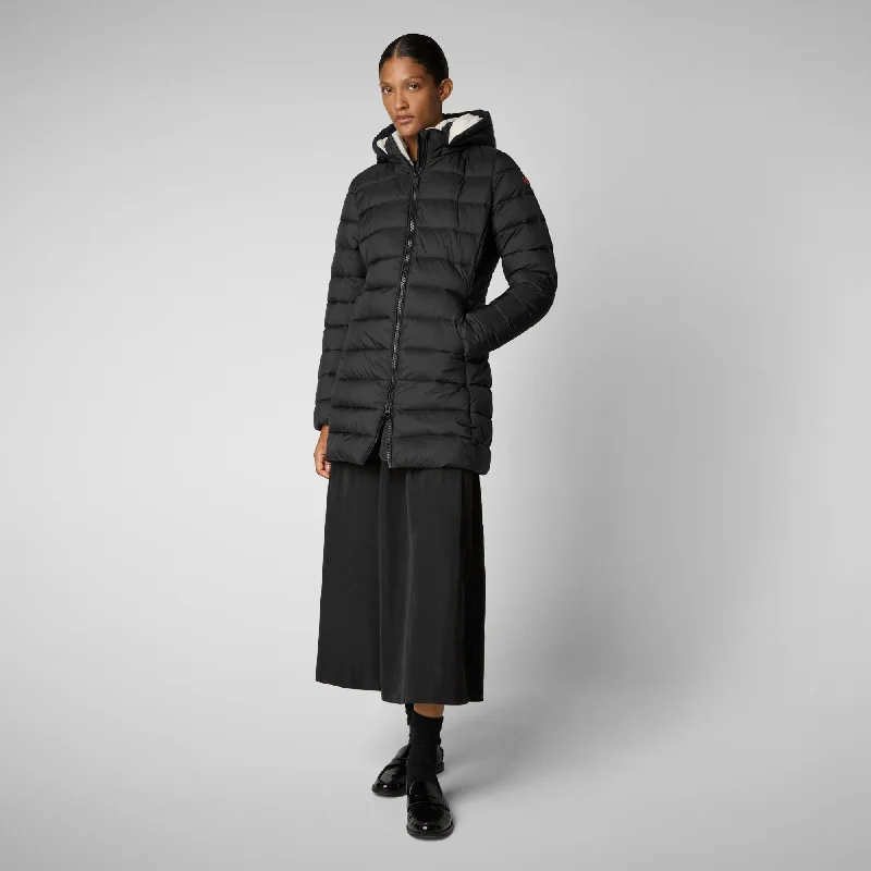 Women's  Animal free Puffer Jacket Joanne in black Mesh Jacket Canvas Jacket Denim Jacket