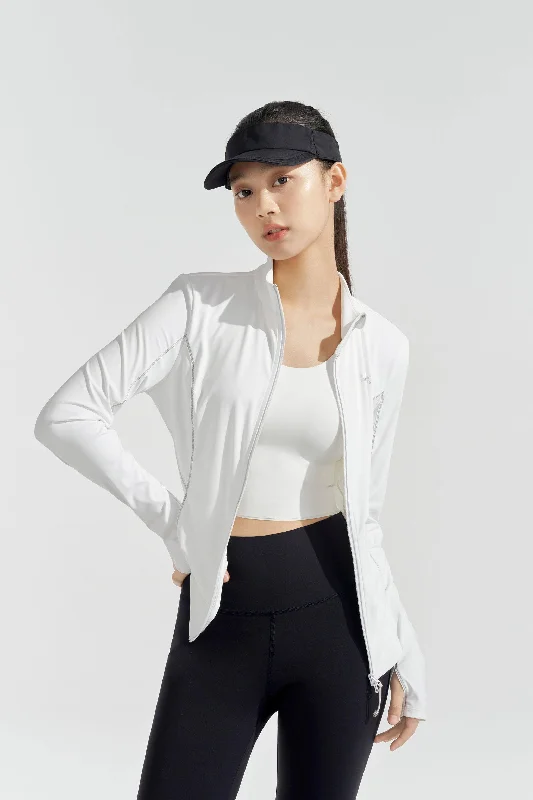 Womens Urban Elite Slim Summer Jacket Satin Fabric Silk Fabric Chiffon Fabric