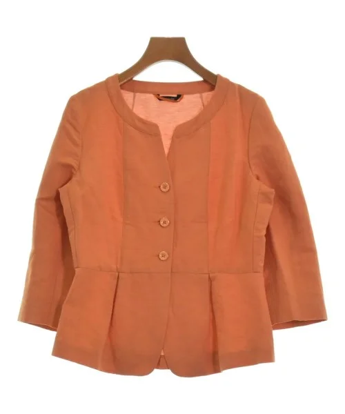 MAX MARA WEEK END LINE Collarless jackets Front Pockets Side Pockets Patch Pockets