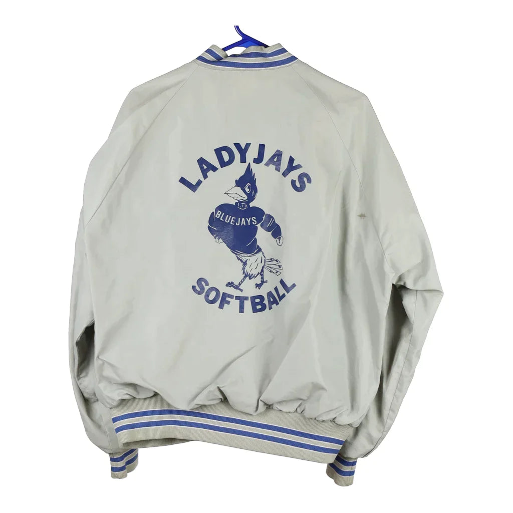 Ladyjays Softball Dunbrooke Bomber Jacket - Large Grey Nylon Knit Jacket Woven Jacket Fleece Jacket