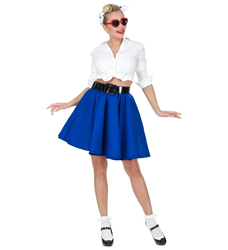 1950's Blue Rock "N' Roll Skirt denim skirt durable