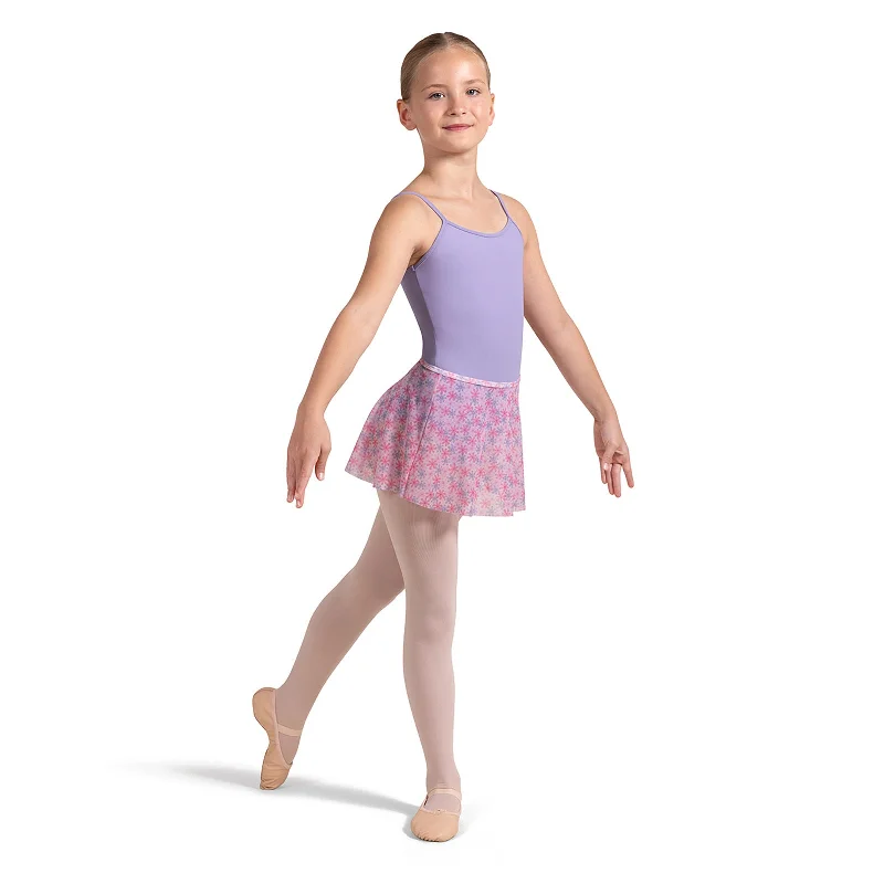 Bloch Child's Pull-On Mesh Floral Skirt velvet skirt plush