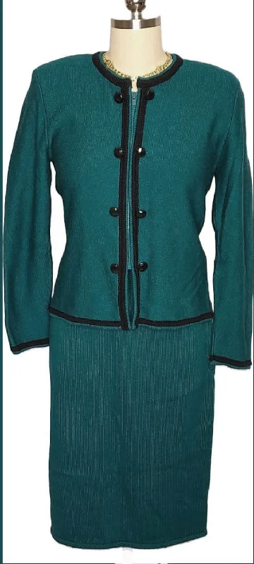 *  VINTAGE AMI KNITS JACKET AND SKIRT SUIT - MADE IN THE USA chiffon skirt flowing