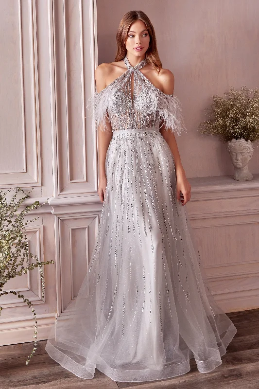 Enchanted Elegance: Captivating Gown with Intricate Beadwork and Voluminous Skirt pleated skirt texture