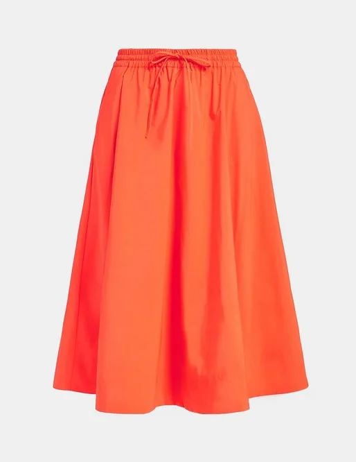 Essentiel Antwerp Fuchsia Skirt - Wild Strawberry velvet skirt luxurious