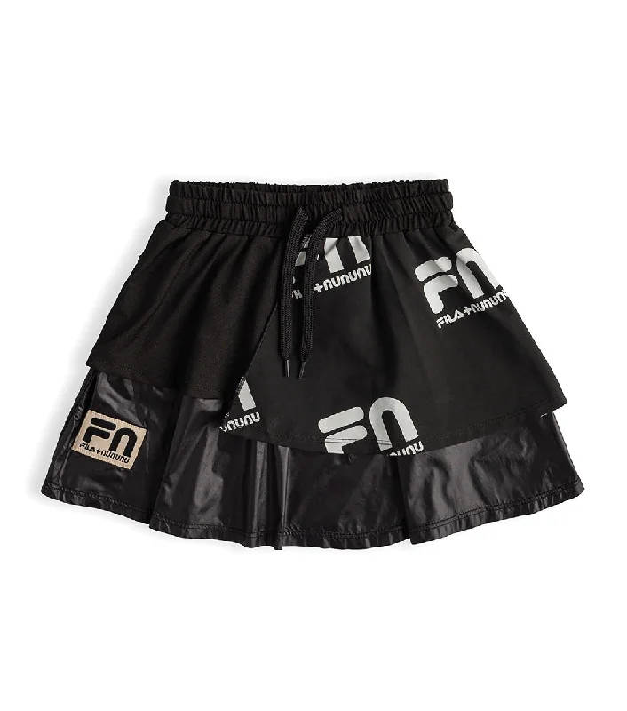 fn layered skirt mini skirt trendy