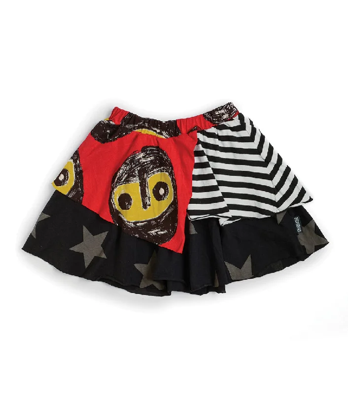 layered summer skirt denim skirt stylish