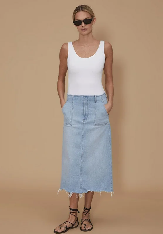 Le jean Jocelyn Skirt - Field of Dreams cashmere skirt plush