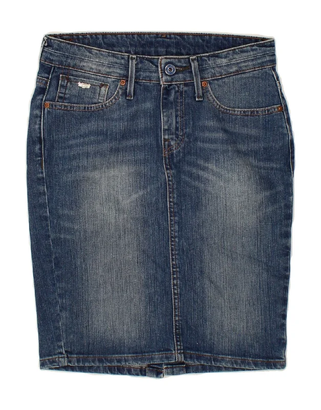 LEVI'S Womens Denim Skirt XS W28  Blue Cotton cotton skirt soft