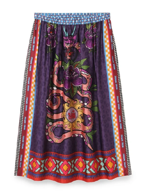 Me369 Vanessa Skirt - Dragon ribbed skirt waist