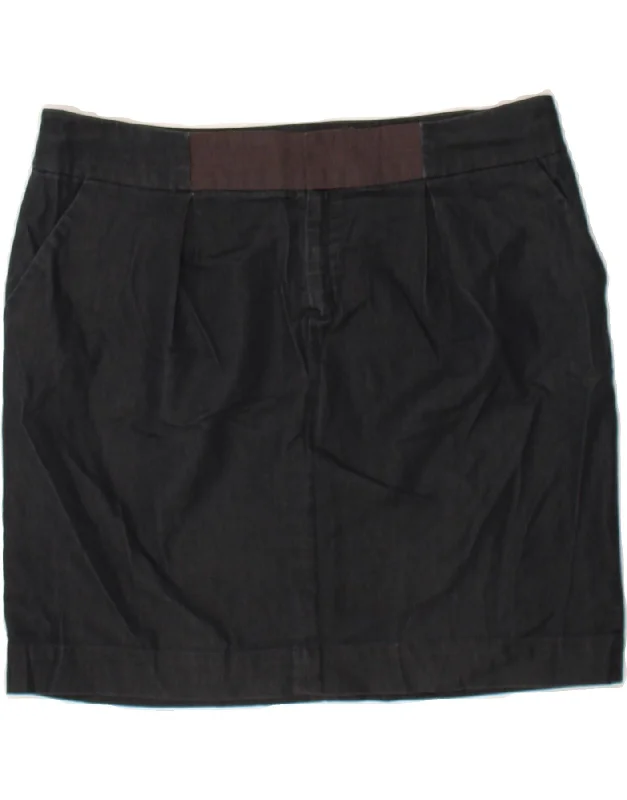MOSSIMO Womens Mini Skirt UK 12 Medium W34  Navy Blue Cotton velvet skirt luxury