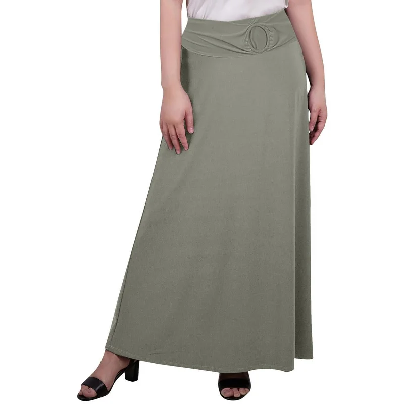 NY Collection Womens Petites Jersey Long Maxi Skirt mini skirt trendy