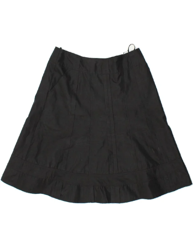 REGINE Womens A-Line Skirt UK 12 Medium W30  Black denim skirt trendy