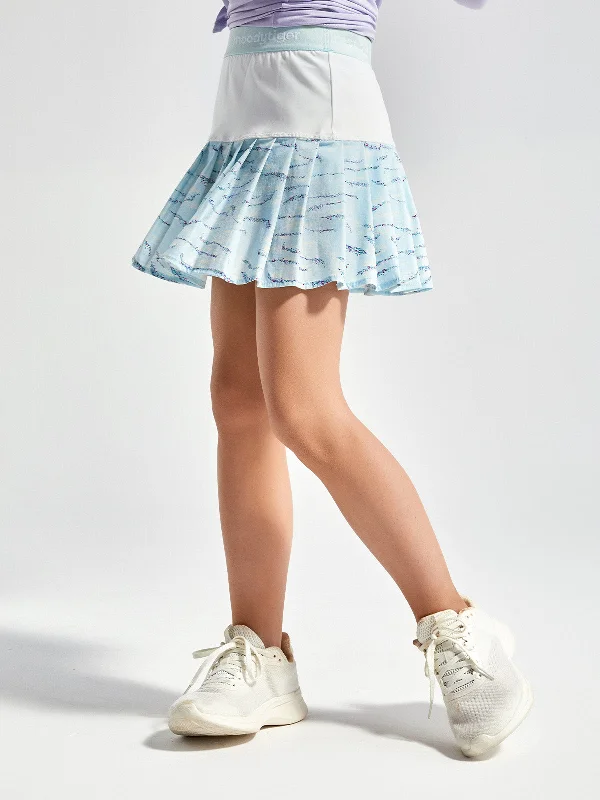 Tennis Pleated Skirt high slit skirt