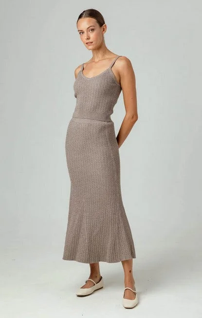 We are Sundays Rosaland Skirt - Chestnut pencil skirt chic