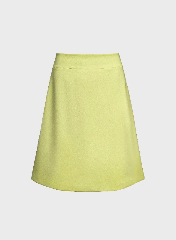 Women's Classic Heavy Ponte Skirt leather skirt sleek