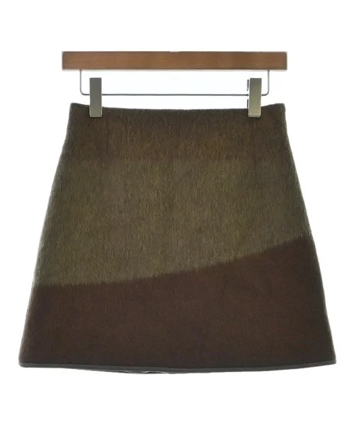 HERMES Mini skirts leather skirt modern