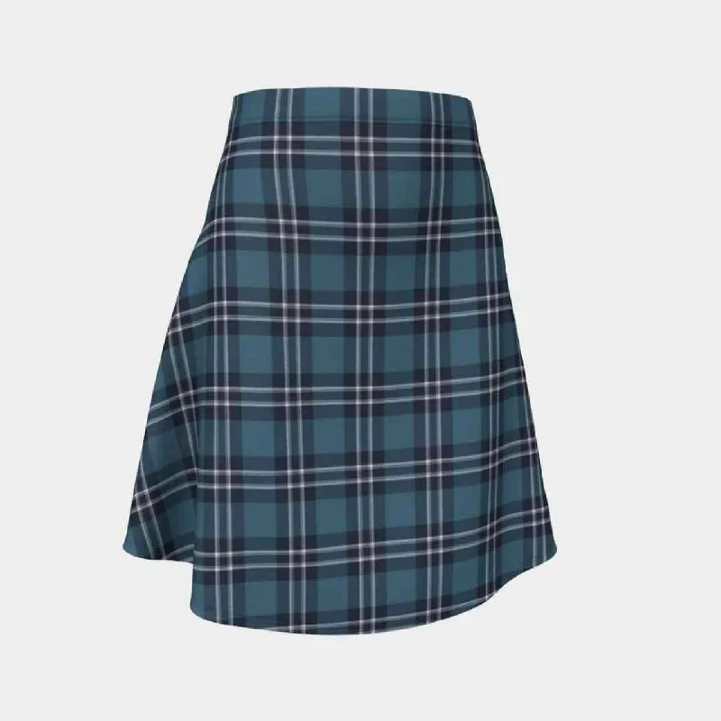 Earl of St Andrews Tartan Flared Skirt corduroy skirt textured