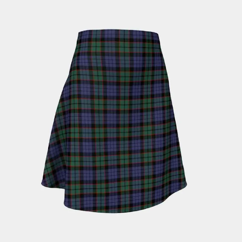 Fletcher Modern Tartan Flared Skirt leather skirt bold