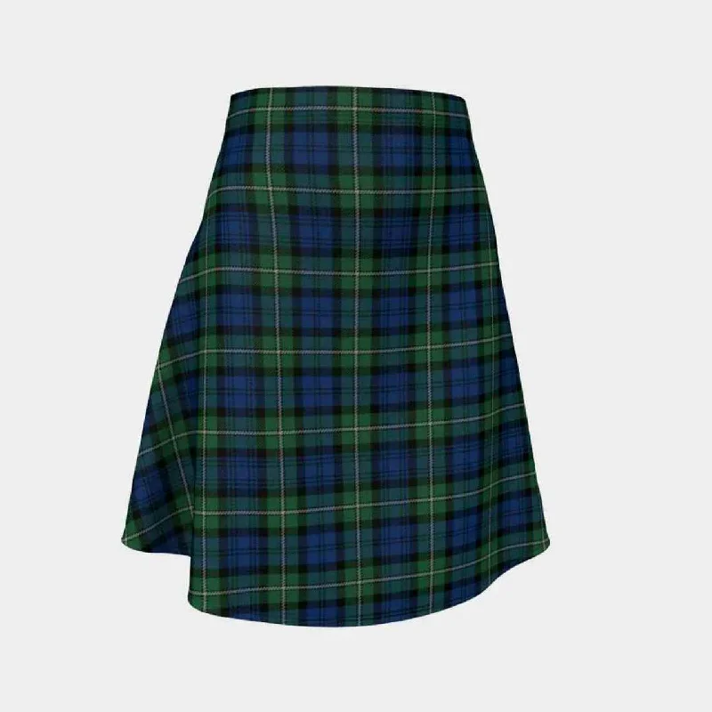 Forbes Ancient Tartan Flared Skirt velvet skirt plush