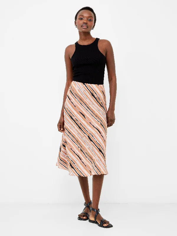 Gaia Flavia Textured Skirt corduroy skirt durable