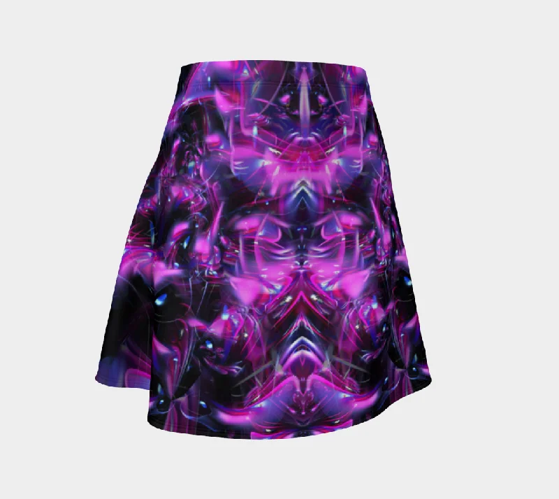 GALASSTIC FLARE SKIRT patchwork skirt art