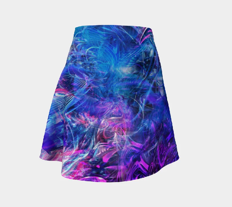 SPACIAL RECOGNITION FLARE SKIRT denim skirt classic