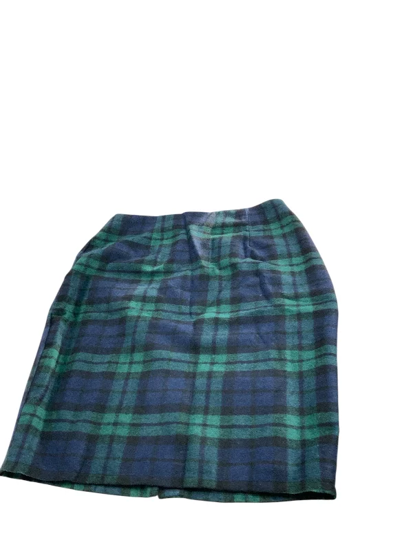 Women's Skirt Plaid XL wool skirt breathable